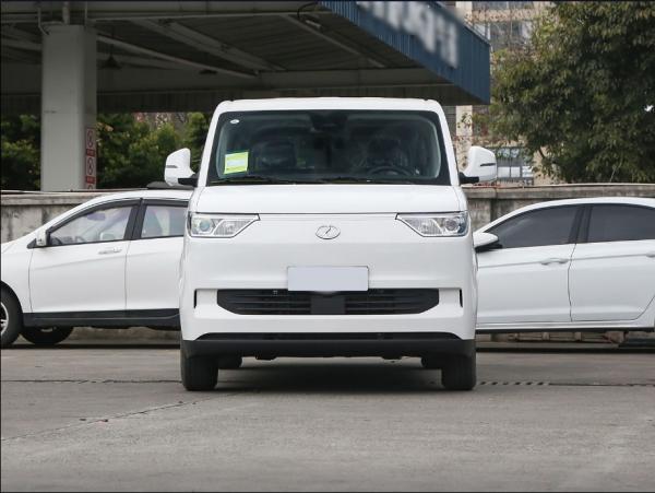White DFSK EC75 Mini Van With 11 Seats And 180° Rear Hinge Door Opening