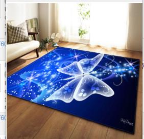 Living room large carpet, bedroom floor mat, scenic, artistic, cute, non slip decorative, and cold insulation mat