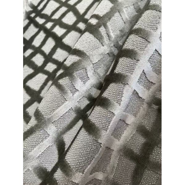 100%Polyester Cut Pile Jacquard Velvet Fabric For Sofa