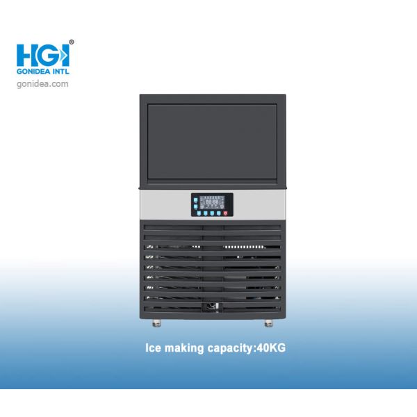 40kg Industrial Ice Making Machine Commercial Digital Control 18L Water Tank