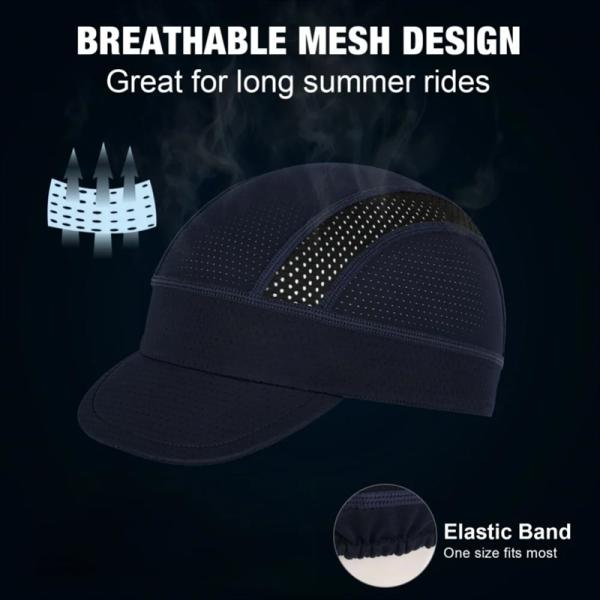 Custom Cycling Cap Quick Dry Breathable Moisture Wicking Sports Cap Absorbent Breathable Hat Under Helmets Thin