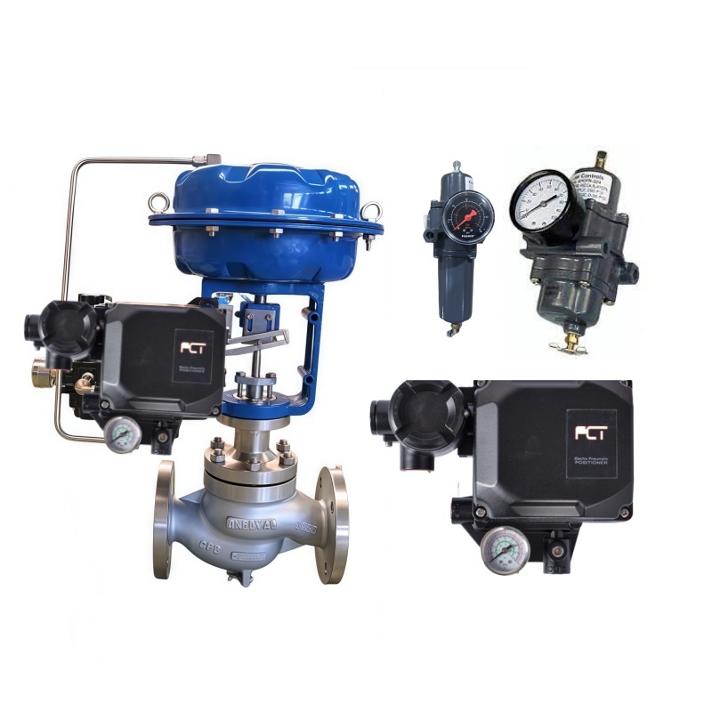 FCT FT600 Electro Pneumatic Actuator Controller Smart Control Valve Positioner Double Acting with Fi-sher 67C 67D