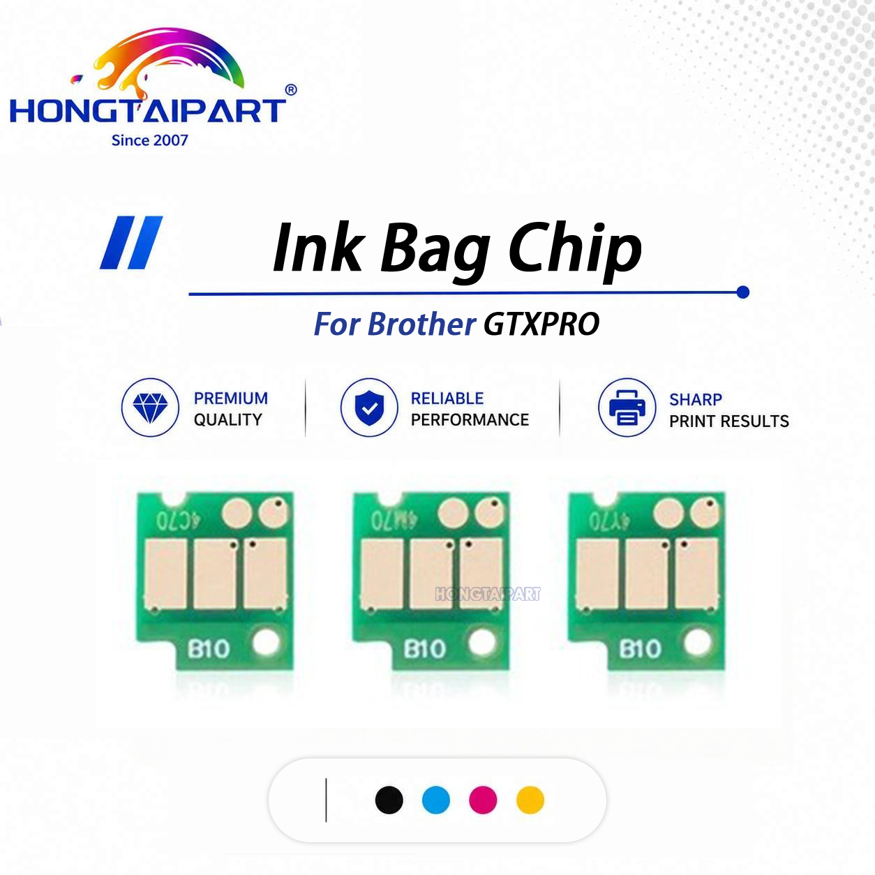 Data‑calibrated 700ml One‑Time Ink Bag Chip Pin‑aligned Anti‑oxidative Compatible For Brother GTX GTXPRO DTG Printer