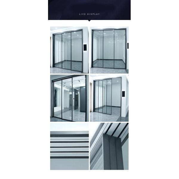 ±1% Tolerance Extruded Aluminium Profiles for Double Track Sliding Doors Roller Track