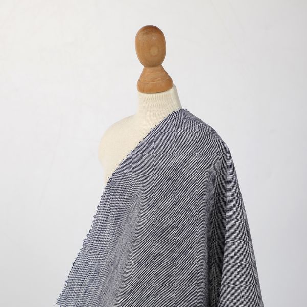 Direct Factory Sales Women's Clothing Organic Linen Cotton Yarn-Dyed Fabrics Solid Color Blouse T-Shirt Dress Woven Stretch