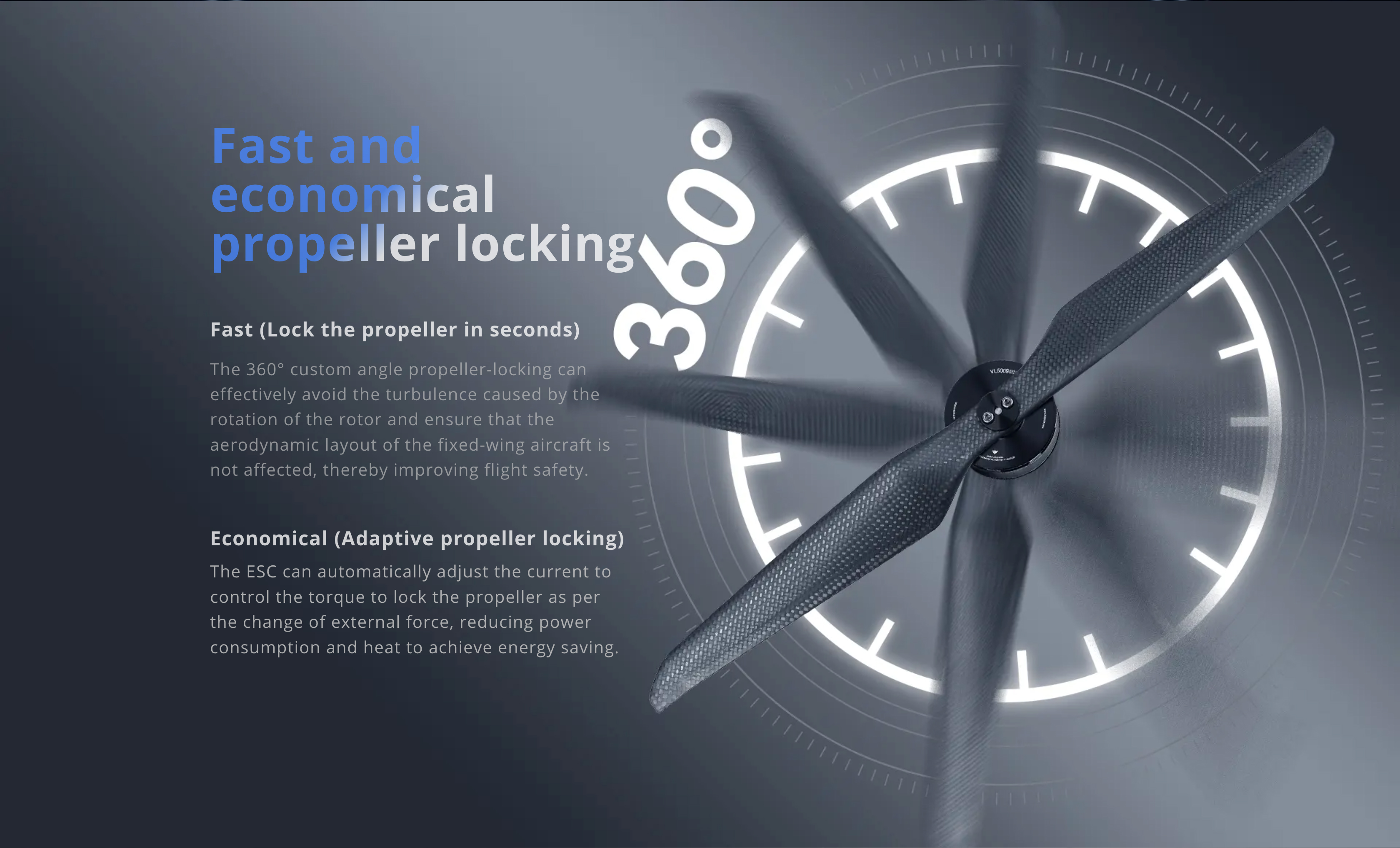 Vl1028 T-Motor Custom 3200w Brushless Industrial Drone For Vtol Fixed-Wing Uav Bldc Rc Parts