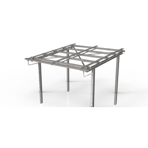 Modular Solar Powered Carport COM Y Frame Carport Corrosion Resistant With Dual Purpose