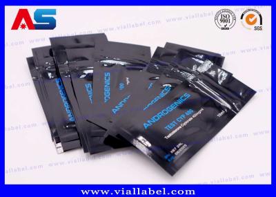 Bolsa de papel de alumínio de impressão preta para frasco de 10 ml para ensaio de androgénicos Cyp 10 ml frasco