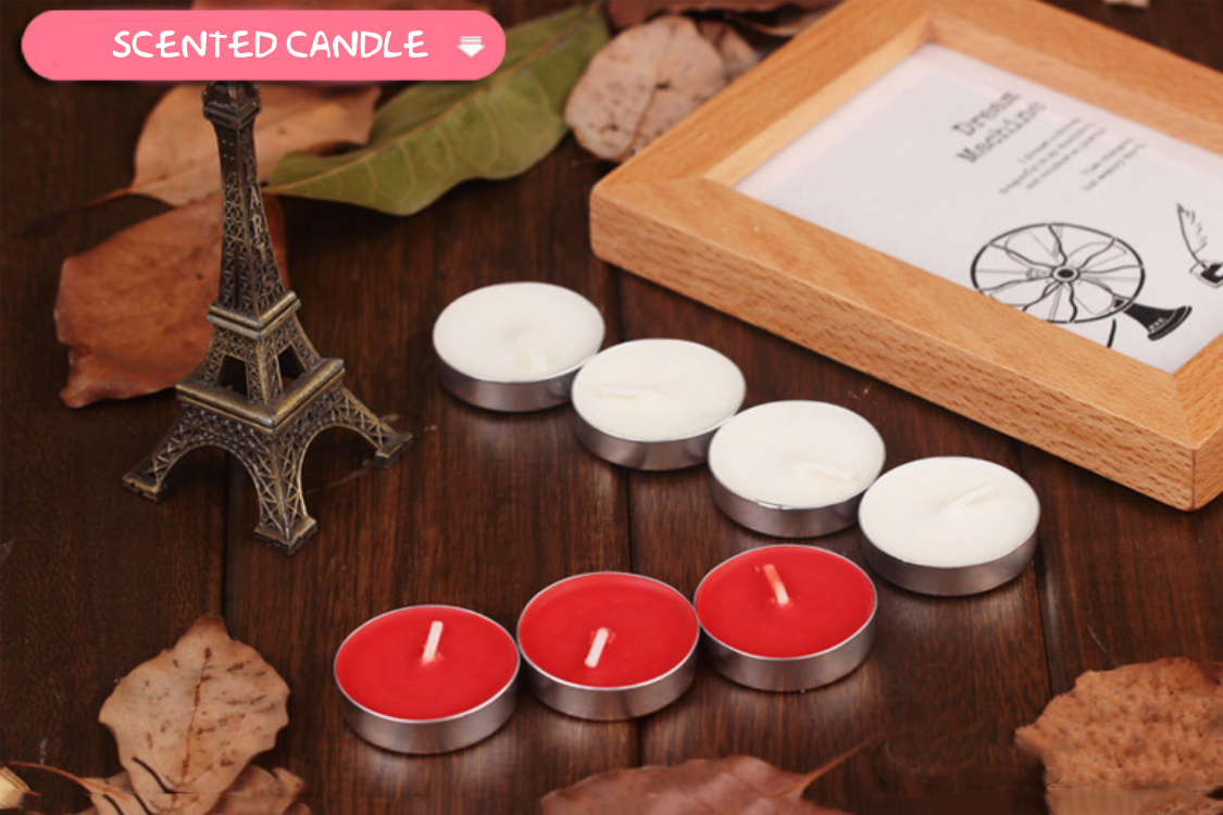 Scented Tealight Candle Home Scented Candles Customized Fragrance For Birthday / Wedding