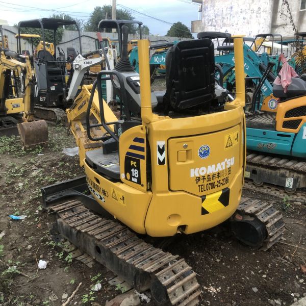 Mini Used Excavator Equipment Komatsu PC18 PC18MR PC18MR-3 1.8 Ton Micro Trencher Hole Machine Digger