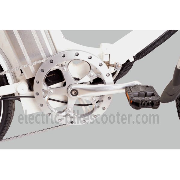 Full Size Electric Folding Bike For Adults , Lightweight Folding Ebikes 21.5kgs