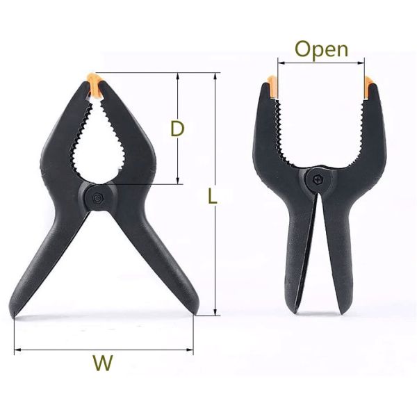 Высокопрочный пластиковый клип 1 дюймовый нейлоновый пружинный зажим 2 