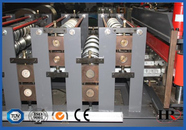 380V 50Hz Roof Roll Forming Machine , Corrugated Metal Deck Roof Tile Making Machine