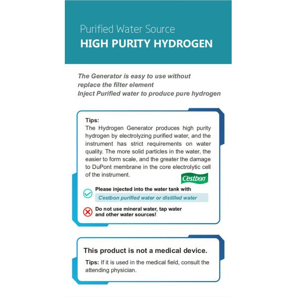 Portable Multi-function Hydrogen Gas Generation SPE 99.996% Hydrogen Gas Inhaler