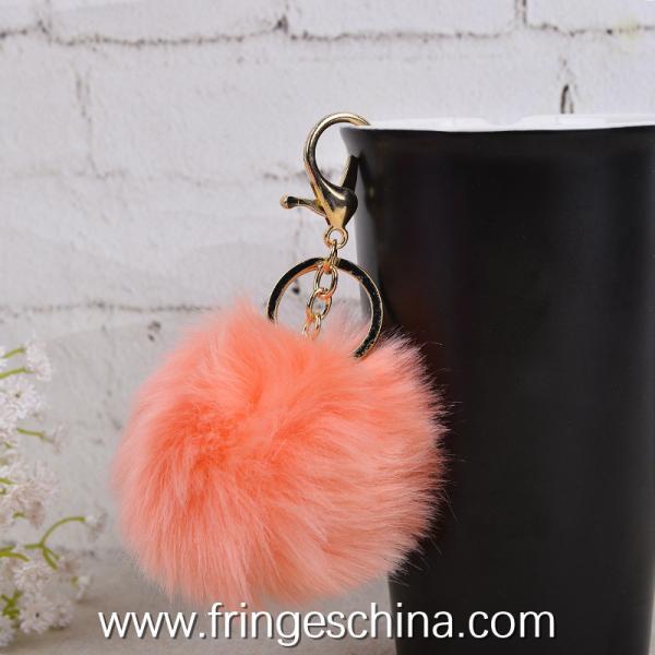 Wholesale Colorful DIY Decoration Fake Rabbit Fur Pom Pom Ball For Key Chain