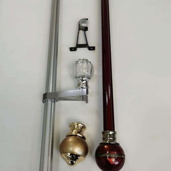 22 Inch 0.45mm Removable Steel Pipe Curtain Rods