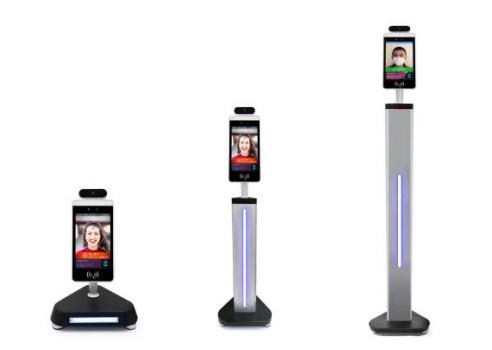 Double Camera Facial Recognition POE 8 Inch Device With Temperature Test For Pass Management