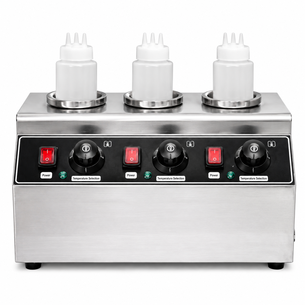 SZ-SW03 Triple Sauce Warmer 3-Pot Commercial Food Warmer For Cheese & Chocolate