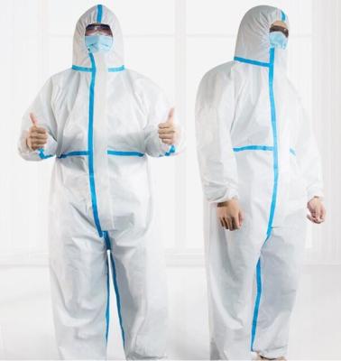 Combinações descartáveis respiráveis não tecidas, vestido impermeável do isolamento do anti vírus