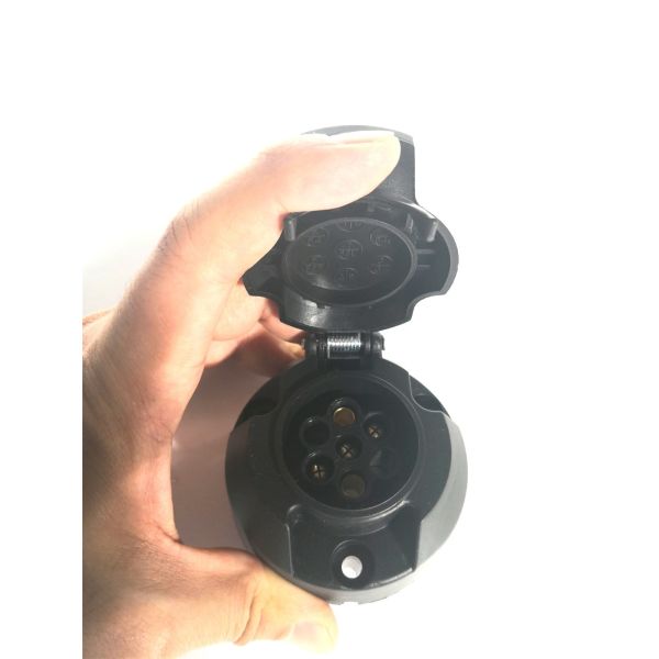 Plastic Trailer Plug Socket Tractor Black Trailer Electrical Plug ISO1724