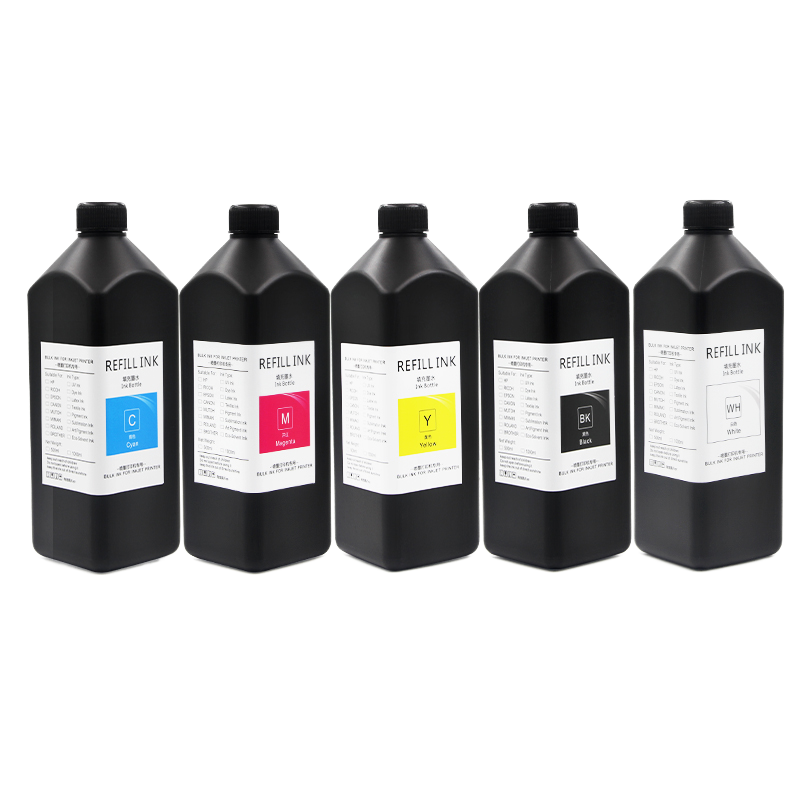 1L/Bottle Digital Printing UV Ink For XP600 Flat Panel Digital Printer Soft For Ink Only