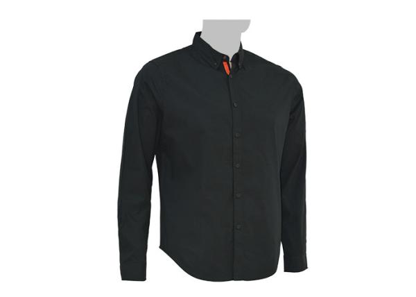 Black Cool Style Custom Work Shirts With Collar Highly Comfortable And Durable