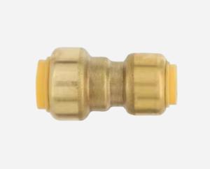 Brass Push-Fit Reduced Coupling Connector for PEX Pipes