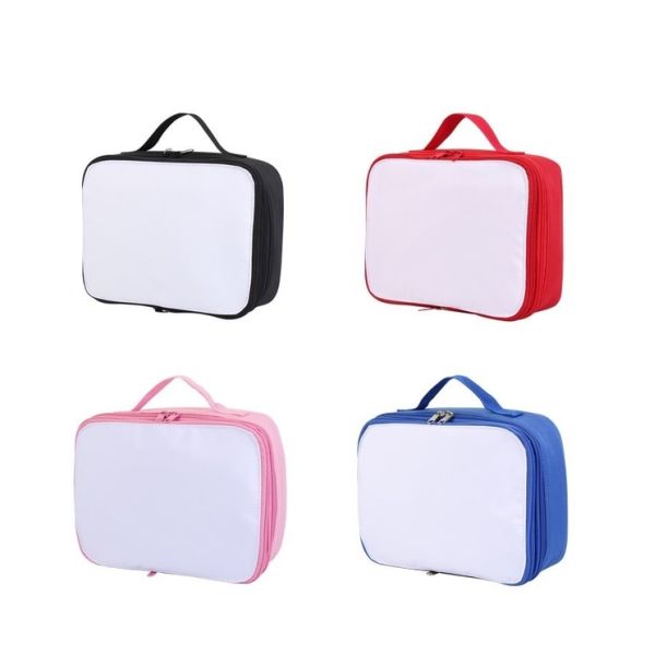 Blank Portable Thermal Sublimation Blank Lunch Bags For Camping School Travel Sport Custom Sublimation Picnic Bag