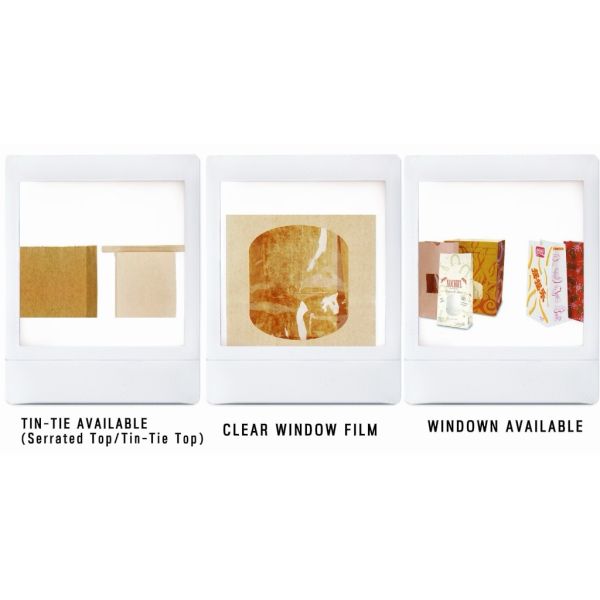 Greaseproof SOS Paper Bags Wax Coated Paper Bags For Sweetmeats Toasted Foods Breads