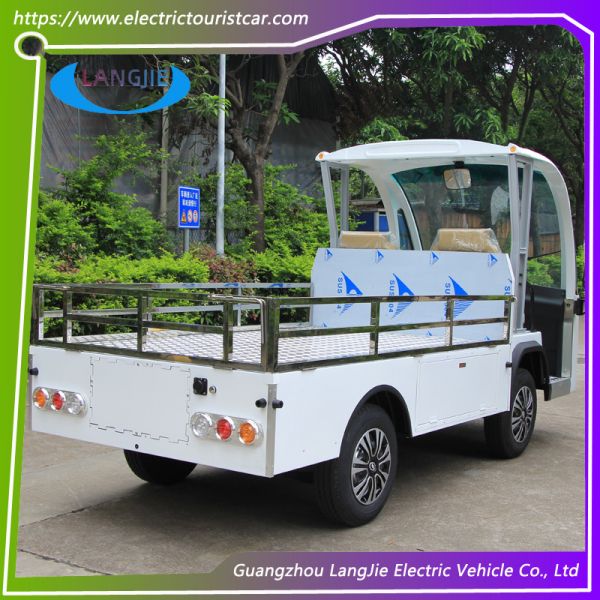 2 места Электрическое грузовое транспортное средство Мотор AC 48V Электрическое грузовое транспортное средство с крышей Для парковки