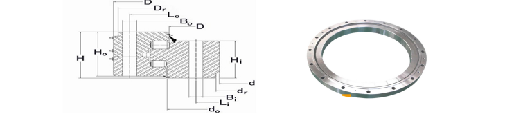 Light Single Row WD-060.20.0744 Slewing Bearing Tower Crane Accessories Thin Type And High Quality