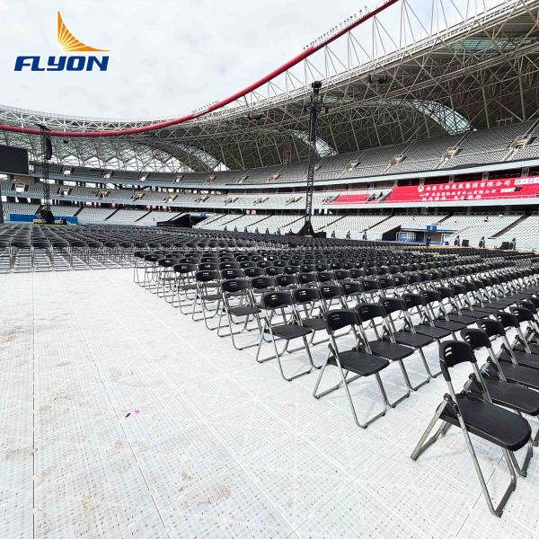 Weather-resistant Portable Event Flooring with Interlocking Design and 5-Year Warranty for Outdoor Protection