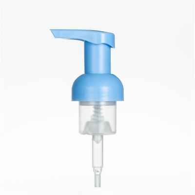 40mm Mousse Plastic Foaming Soap Dispenser / Solid Blue Foam Soap Dispenser Pump