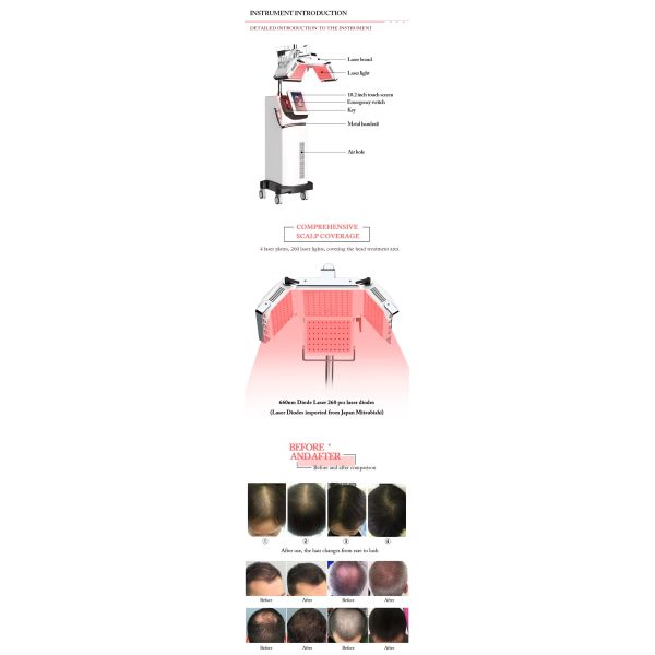 Multifunctional LED Light Phototherapy Laser Hair Growth Machine For Hair Regrowth