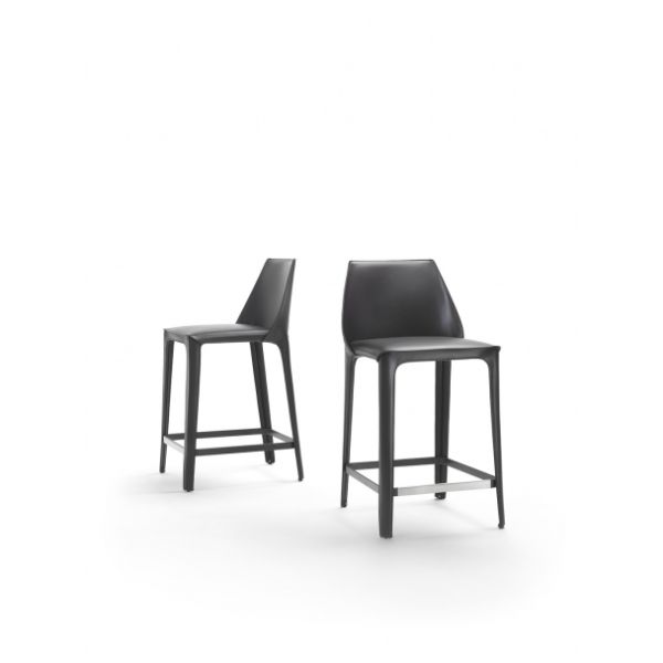 Elegantly Contrasted Isabel Fiberglass Dining Chair With Modern Fabrics Coverings