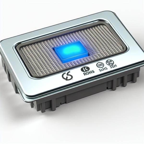 青いLEDのグレーゴム膜スイッチ ISO9001 ROHS SGS認証