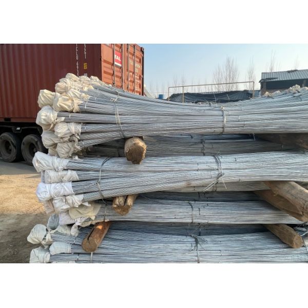 3.36mm * 2.28m hot dipped Galvanized Double Loop Quick Link Tie Wire for Plastic bottle