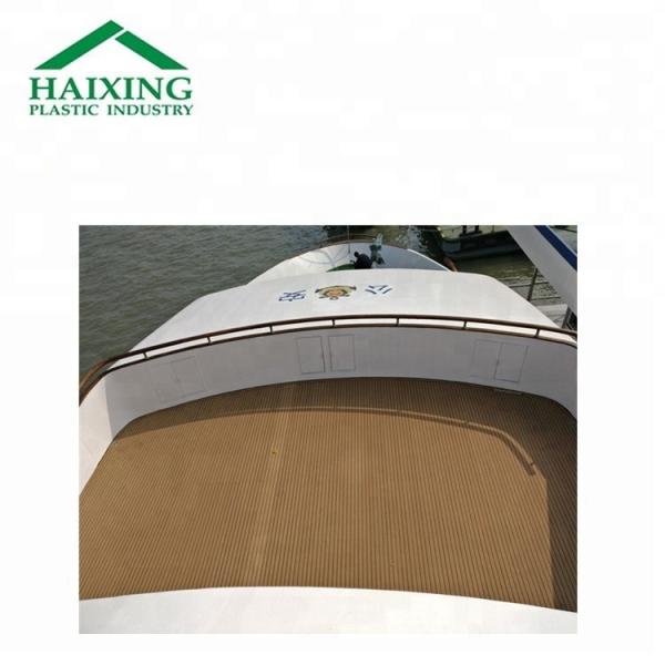 19 cm Width Composite Teak Waterproof Soft PVC Marine Boat/Yacht/Kayak Flooring Decking