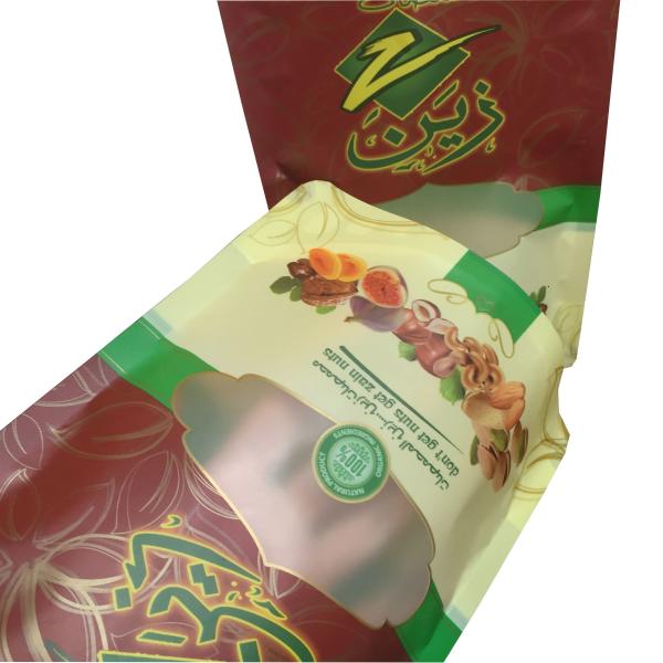 350g China seeds packaging bag zip lock stand up mylar bags with clear window