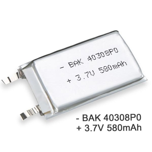 3.7V 580mah Rechargeable Li Polymer Battery High Capacity Flexible Rechargeable Lipo Battery