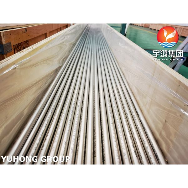 ASME SB338 GR.2 R50400 Tubo sin costuras de acero de titanio para reactores y condensadores nucleares