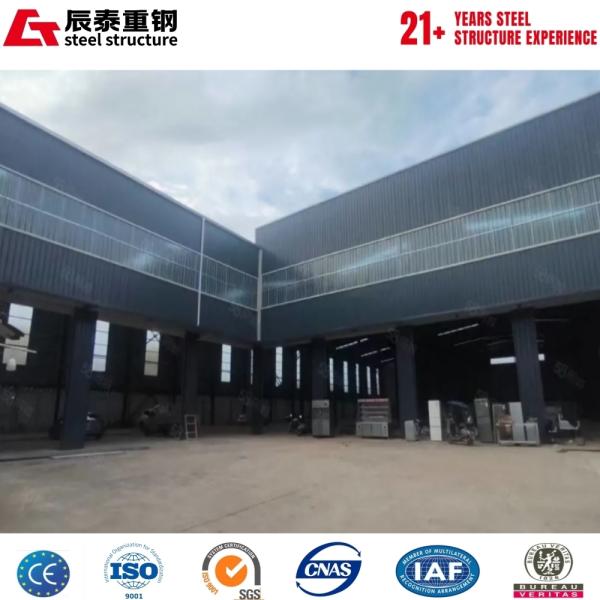 Steel Structure Car Showroom with Thermal Insulation and Long Span