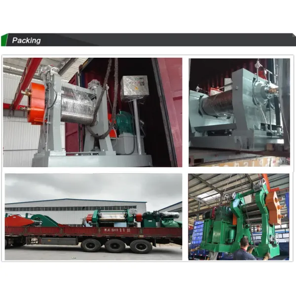 Reclaimed Rubber Refiner Machine with Overload Protection Chilled Cast Iron Rolls and Emergency Stop Mechanism