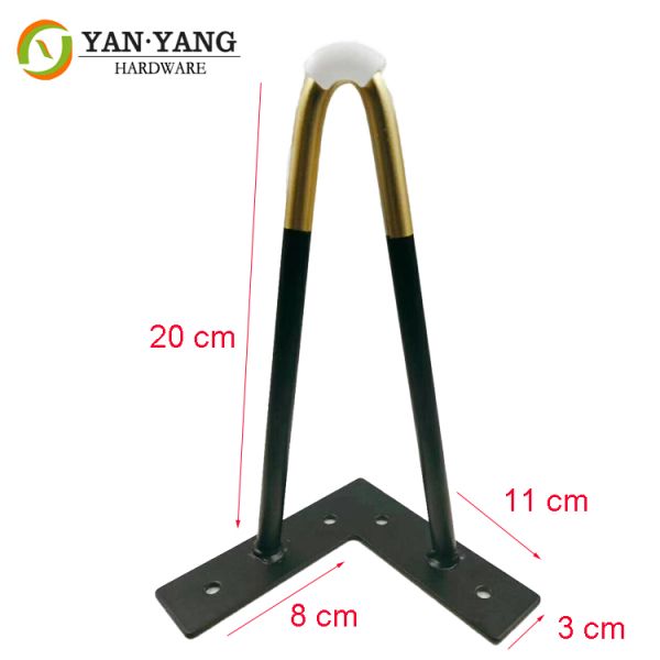 Wholesale Furniture Parts Modern Style Golden Iron Furniture Legs