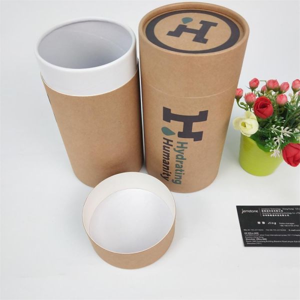Biodegradable Kraft Cylinder Paper Tube Packaging Ultralight Recycled