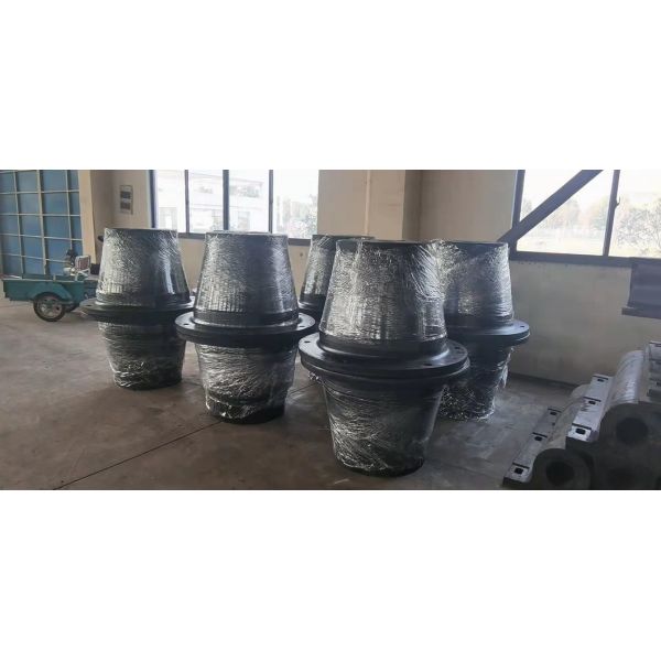High Energy Absorption Cone Rubber Fender Marine Dock Fender with Front Panel