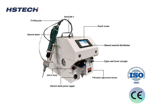Ergonomic Screw Fastening Machine for Electronics Blowing Feeding All Screw Head Compatibility