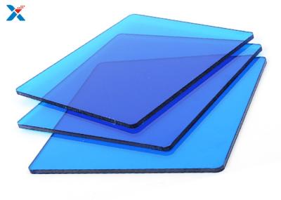 Policarbonato do perspex que telha a resistência de impacto azul transparente da folha