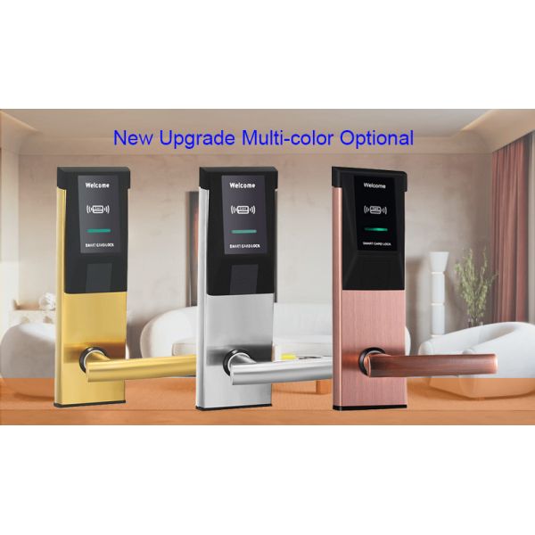 Замки гостиницы Mortise американского стандарта электронные с умной картой RFID и механическим ключом