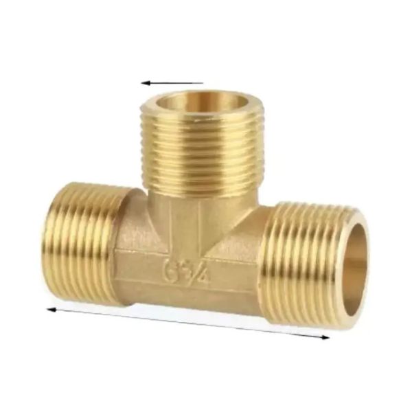 Copper Nickel Equal Tee with Threaded Connection, Delivery Based on Order Quantity
